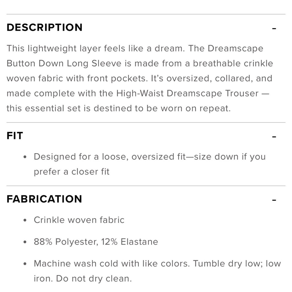 Alo Black Dreamscape Button Down Long Sleeve, Xs - image 7